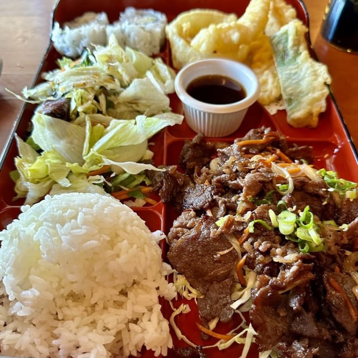 Korean Bulgogi Bento.
