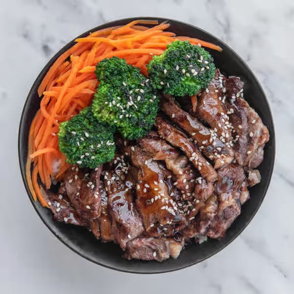 Beef Teriyaki Rice Bowl.