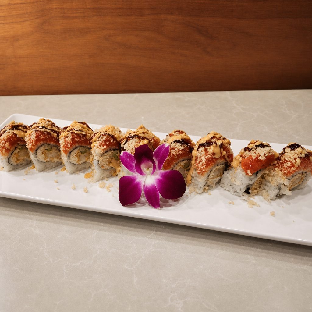 Red Crunch Dragon Roll.