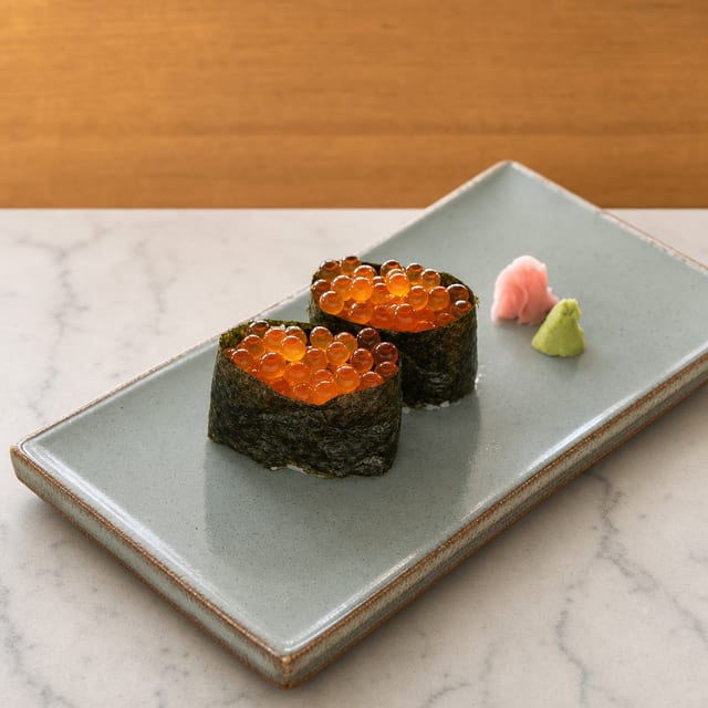 Salmon Egg (IKURA) Nigiri.