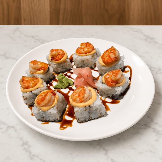 Hibachi Shrimp Roll.