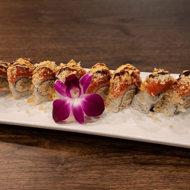 Red Crunch Dragon Roll.