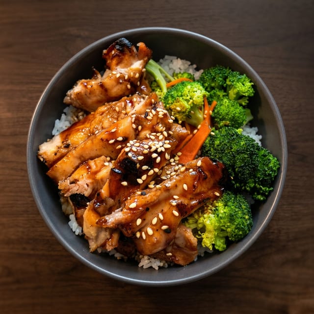 Chicken Teriyaki Rice Bowl.