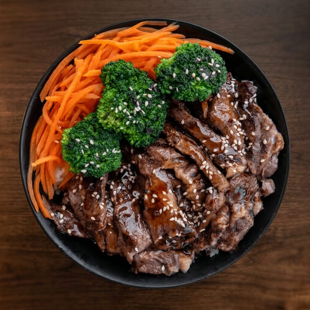 Beef Teriyaki Rice Bowl.
