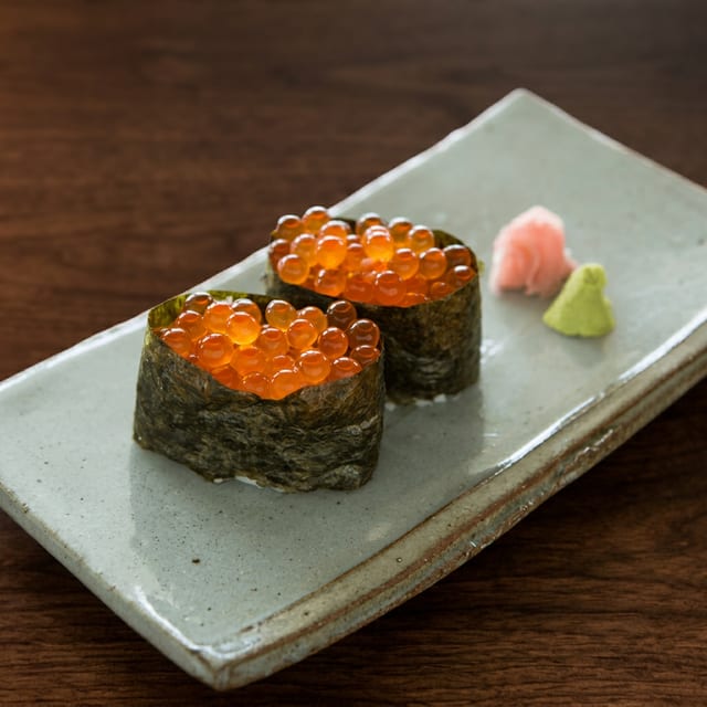 Salmon Egg (IKURA) Nigiri.