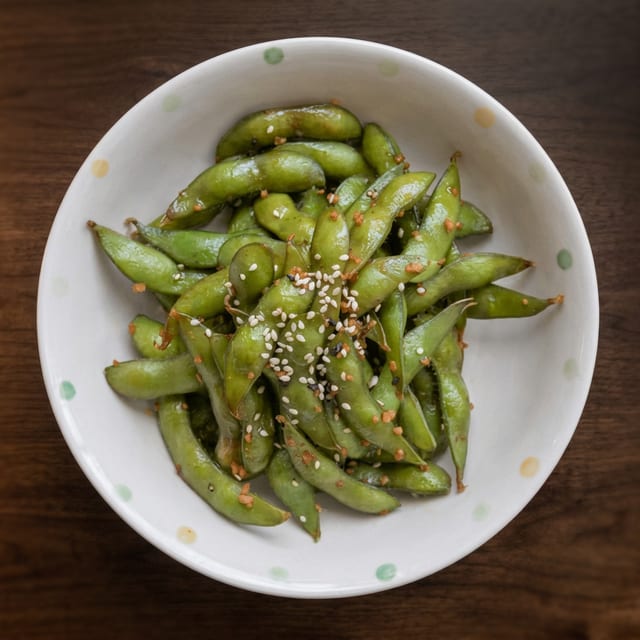 Garlic Edamame.